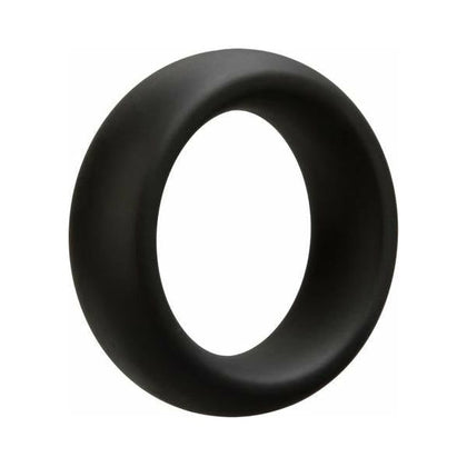 OptiMALE Thick 40mm Black Silicone C-Ring for Extra Thick Erections, Model T40, Male, Enhances Size and Girth, Prolongs Ejaculation, Long-Lasting Pleasure - Adult Naughty Store