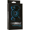 Optimale Silicone Vibrating Double C-Ring Waterproof Black - Adult Naughty Store