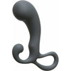 Optimale Silicone P-Massager Slate - Prostate and Perineal Pleasure Device, Model OP-PM01, for Men, Black