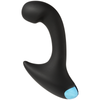 OptiMALE Vibrating P-Curve Black Rechargeable Prostate Massager - Adult Naughty Store