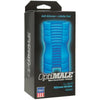 Optimale Truskyn Silicone Ribbed Stroker Blue - The Ultimate Pleasure Experience for Men - Adult Naughty Store