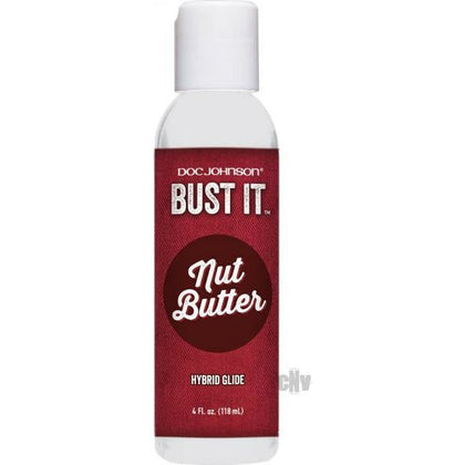 Doc Johnson Bust It Nut Butter Hybrid Glide 4oz - Realistic Cum-Like Body Glide for Intimate Pleasure - Model: NUTBUTTER4 - Unisex - Enhances Sensual Play - Creamy White