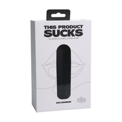 TPS Lipstick Suction Toy Black - Compact and Powerful 10-Function Waterproof Clitoral Stimulator