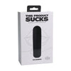 TPS Lipstick Suction Toy Black - Compact and Powerful 10-Function Waterproof Clitoral Stimulator - Adult Naughty Store