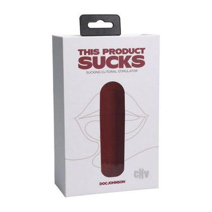 TPS Lipstick Suction Toy Red - Powerful 10-Function Waterproof Clitoral Stimulator for Women