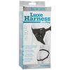 Luxe Harness - Vac-U-Lock Black Neoprene Adjustable Strap-On for Women and Men - Model LVH-69 - Compatible with All Vac-U-Lock Attachments - Open Crotch and Rear - Snap Front - Includes 2 O-R - Adult Naughty Store