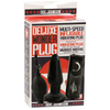 Introducing the SensaPleasure Deluxe Wonder Plug Inflatable Vibrating Black - Model SP-1001: The Ultimate Pleasure Experience for All Genders and Unforgettable Anal Bliss - Adult Naughty Store