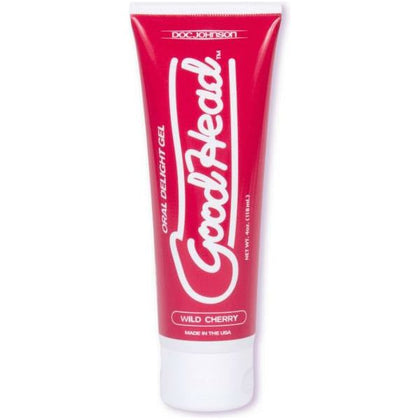 Introducing the Goodhead Oral Delight Gel - Wild Cherry 4oz: The Ultimate Pleasure Enhancer for Mind-Blowing Blow Jobs!