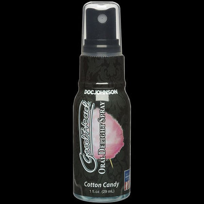 Doc Johnson GoodHead Oral Delight Spray - Cotton Candy Flavored Lickable Spray for Enhanced Oral Pleasure - 1oz Bottle - Adult Naughty Store