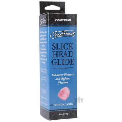 Goodhead Slick Head Cotton Candy 4oz Water-Based Lubricant for Smooth and Deliciously Flavored Sexual Pleasure