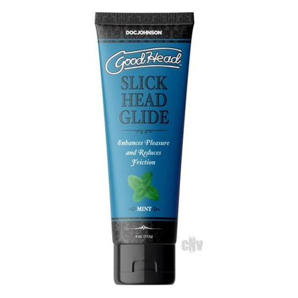 Goodhead Slick Head Mint 4oz Water-Based Mint-Flavored Lubricant for Smooth and Sensual Pleasure - Vegan and Body-Safe