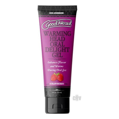 GoodHead Warming Oral Delight Gel - Strawberry Flavored - 4oz Bulk
