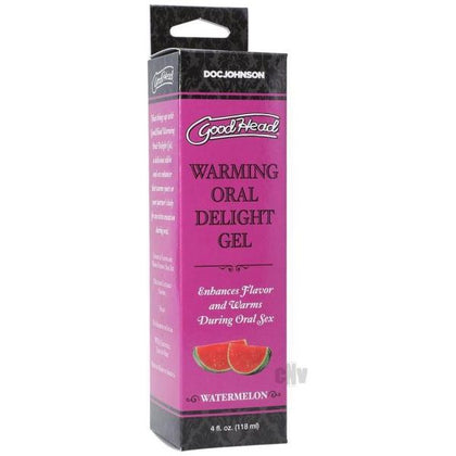 GoodHead Warm Head Gel Watermelon 4oz - Sensational Warming Oral Delight Gel for Intense Pleasure