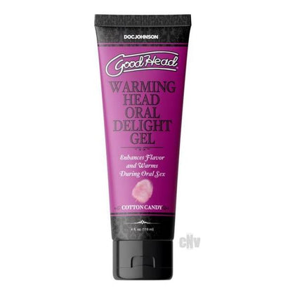 GoodHead Warm Head Cotton Candy 4oz Bulk - Edible Warming Oral Delight Gel for Enhanced Oral Pleasure