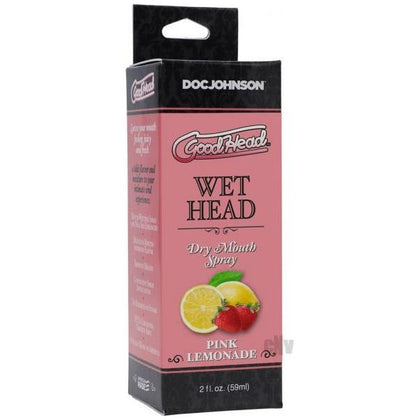 GoodHead Wet Head Pink Lemonade 2oz - Oral Moisturizing Spray for Sensual Pleasure and Fresh Breath