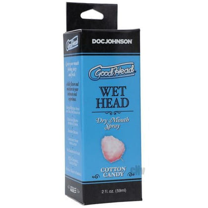 Introducing the GoodHead Wet Head Cotton Candy 2oz Oral Sex Dry Mouth Spray - The Ultimate Moisturizing Solution for Sensual Pleasure