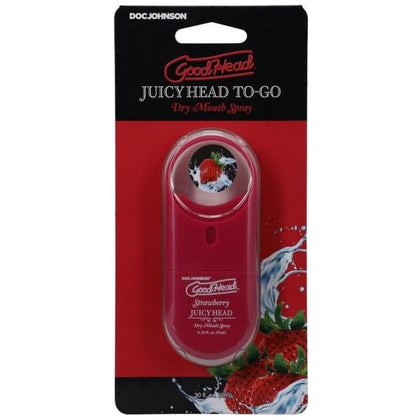 GoodHead Juicy Head To Go Strawberry Oral Sex Spray - Model JHTG-001 - For All Genders - Moisturizing and Refreshing - Sugar-Free - Vegan - Paraben-Free - Body Safe - Red