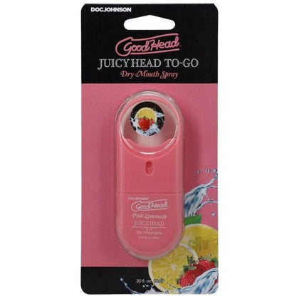 Goodhead Juicy Head To Go Pink Lemonade - Oral Sex Dry Mouth Spray for Sensual Fun - Sugar-Free, Vegan, Paraben-Free, and Body Safe