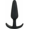 Naughty Medium Silicone Butt Plug - Model NB-375 - Unisex Anal Pleasure - Black - Adult Naughty Store