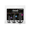 Mood Naughty 1 Trainer 3 Plugs Set Black - Premium Silicone Butt Plug Training Kit for Anal Pleasure