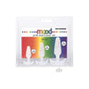 Premium Silicone Pride Anal Trainer Kit - Mood Naughty 1 Trainer Set - Rainbow Confetti - Unisex Anal Pleasure - Sizes 3, 4, and 5 Inches - Adult Naughty Store