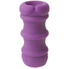 Doc Johnson Mood Pleaser Thick Ribbed Purple Masturbator - Ultimate Pleasure for Men, Intense Internal Stimulation - Adult Naughty Store