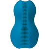 Mood Exciter Stroker Blue - Dual Pleasure UR3 Masturbator for Men - Model MX-200 - Intense Ribbed and Beaded Design for Enhanced Stimulation - Blue - Adult Naughty Store