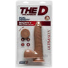 The D Realistic D 7 inches Slim Dildo with Balls Brown - Adult Naughty Store