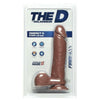 D Perfect D 8 inches Dildo with Balls Caramel - Realistic Firm Silicone Pleasure Toy for Intense Stimulation