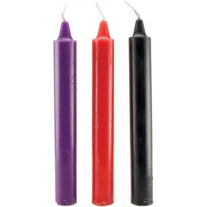 Japanese Drip Candles for Sensual Pleasure and Pain - Assorted Colors - Pack of 3