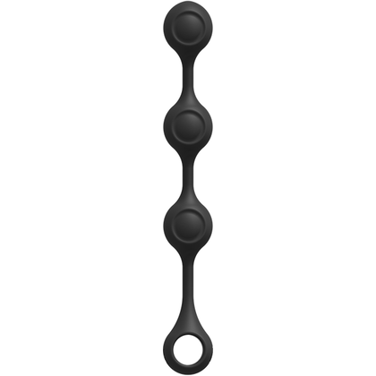 Kink Weighted Silicone Anal Balls - Model X1 - Unisex Anal Pleasure - Black