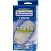 Doc Johnson TitanMen Tools Tool Box Masturbator UR3 Clear - Male Pleasure Sleeve for Intense Sensations - Adult Naughty Store