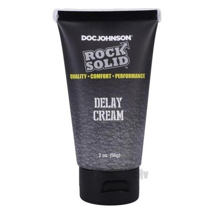 Rock Solid Delay Cream 2oz Bulk - Premium Desensitizing Cream for Extended Pleasure - Men's Performance Enhancer - Model RS-DC2 - Non-Sticky Formula - Alcohol-Free - All-Night Stamina - Natural and Effective - Enhance Your Intimate Experience