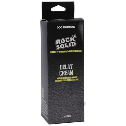 Rock Solid Delay Cream - Maximum Performance Desensitizing Cream for Men - Model RS-DC2 - Enhances Stamina and Prolongs Pleasure - Non-Sticky Formula - Alcohol-Free - 2oz Boxed - Intense Sensations - Clear