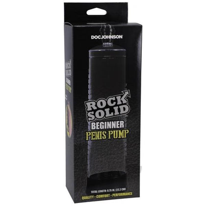 Rock Solid Beginner Penis Pump - Enhance Your Pleasure with the RS-1000 Male Enhancement Pump for Men - Clear
