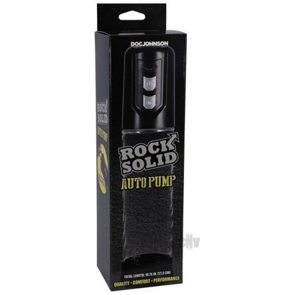 Rock Solid Auto Pump - The Ultimate Male Enhancement Device for Bigger and Thicker Erections - Model RSAP-5000 - Designed for Men - Enhances Pleasure and Performance - Clear