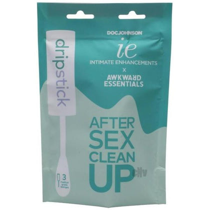 Awkward Essentials Dripsticks 3pk - The Ultimate Post-Intimacy Cleanup Solution for All Genders - Medical-Grade, Super Soft Sponges - Model DS-3 - Quick and Discreet Absorption of Excess Flui - Adult Naughty Store