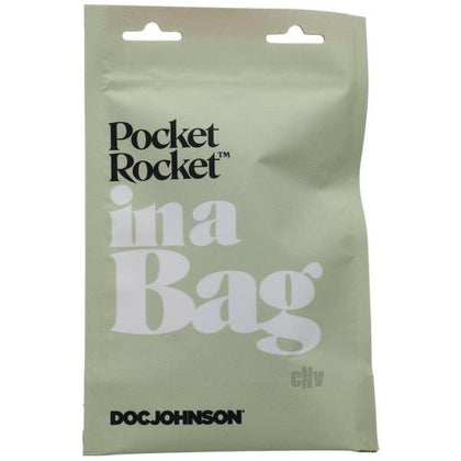 Doc Johnson Pocket Rocket Mini Vibrator - Model PR-1001 - Clitoral Stimulation for Women - Black