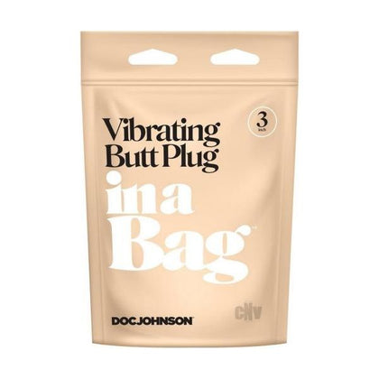 Doc Johnson Vibrating Butt Plug 3 Black - Powerful Pleasure for Beginners