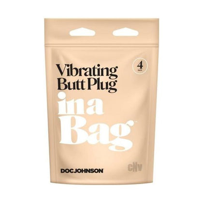 Doc Johnson Silicone Vibrating Butt Plug 4 - Black: The Ultimate Pleasure for All Genders