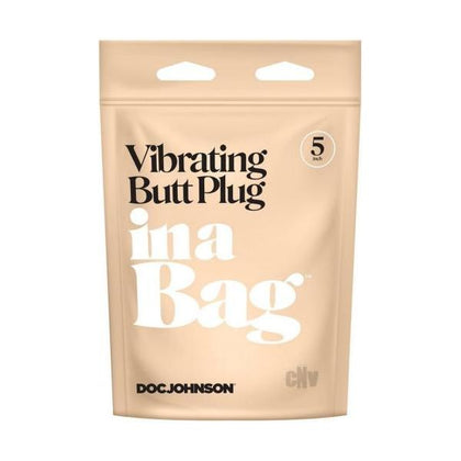 Doc Johnson 5-Inch Black Silicone Vibrating Butt Plug - Intensify Your Backdoor Pleasure