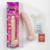 Doc Johnson The Naturals 12-Inch PVC Dong With Balls - Beige - Realistic Veined Detail - Model N12B - Phthalate-Free - Made in America - Adult Naughty Store