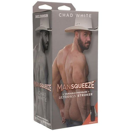Main Squeeze ULTRASKYN Chad White Ass Vanilla Masturbator for Men - Model MS-001 - Realistic Textured Anal Pleasure - Creamy Beige