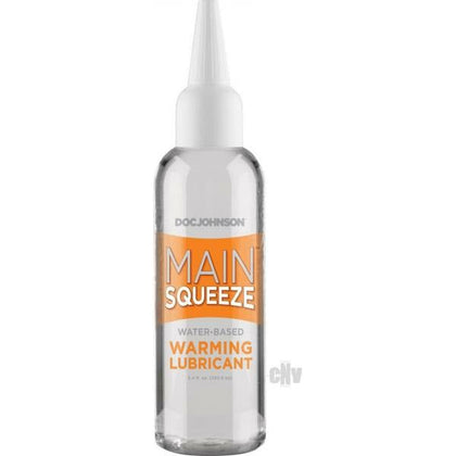 Main Squeeze Warming Lube 3.4oz - Water-Based Lubricant for Intimate Pleasure, Gender-Neutral, Designed for Main Squeeze Strokers - Heat Things Up!