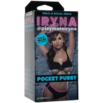 Doc Johnson Playmateiryna Pocket Pussy - Handcrafted ULTRASKYN Stroker, Model Iryna, Female Pleasure, Realistic Feel, Pink