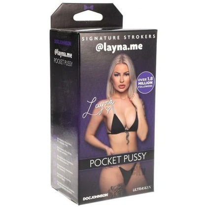 Introducing the Gosm Lanya Me Signature Stroker - Model LS-001: Lifelike ULTRASKYN Pocket Pussy for Men - Pleasure Zone: Canadian Cutie Layna's Intimate Delight - Color: Natural Flesh