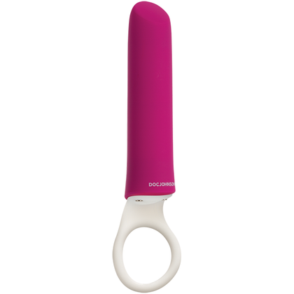 iVibe Select iPlease Mini Silicone Grip Ring Vibrator - Compact and Powerful Pleasure for All Genders - Pink/White