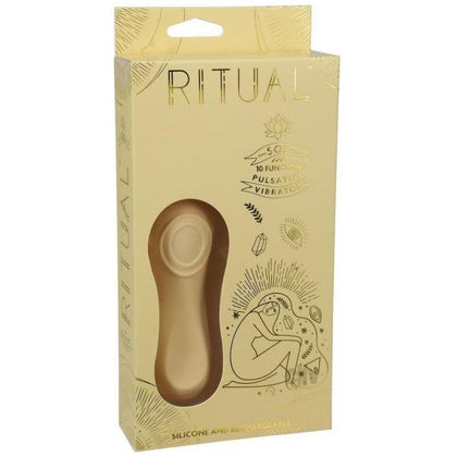 RITUAL Sol RS-2021 Compact Pulsating Silicone Vibrator - All Genders - Intense Pleasure for Bedroom, Shower, or Partner Play - Yellow