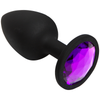 Introducing the Booty Bling Small Black Plug with Pink Stone - The Ultimate Delight for Your Backdoor Pleasure! - Adult Naughty Store