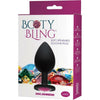 Introducing the Booty Bling Large Butt Plug - Black Pink Stone: A Luxurious Jewel for Exquisite Pleasure - Adult Naughty Store